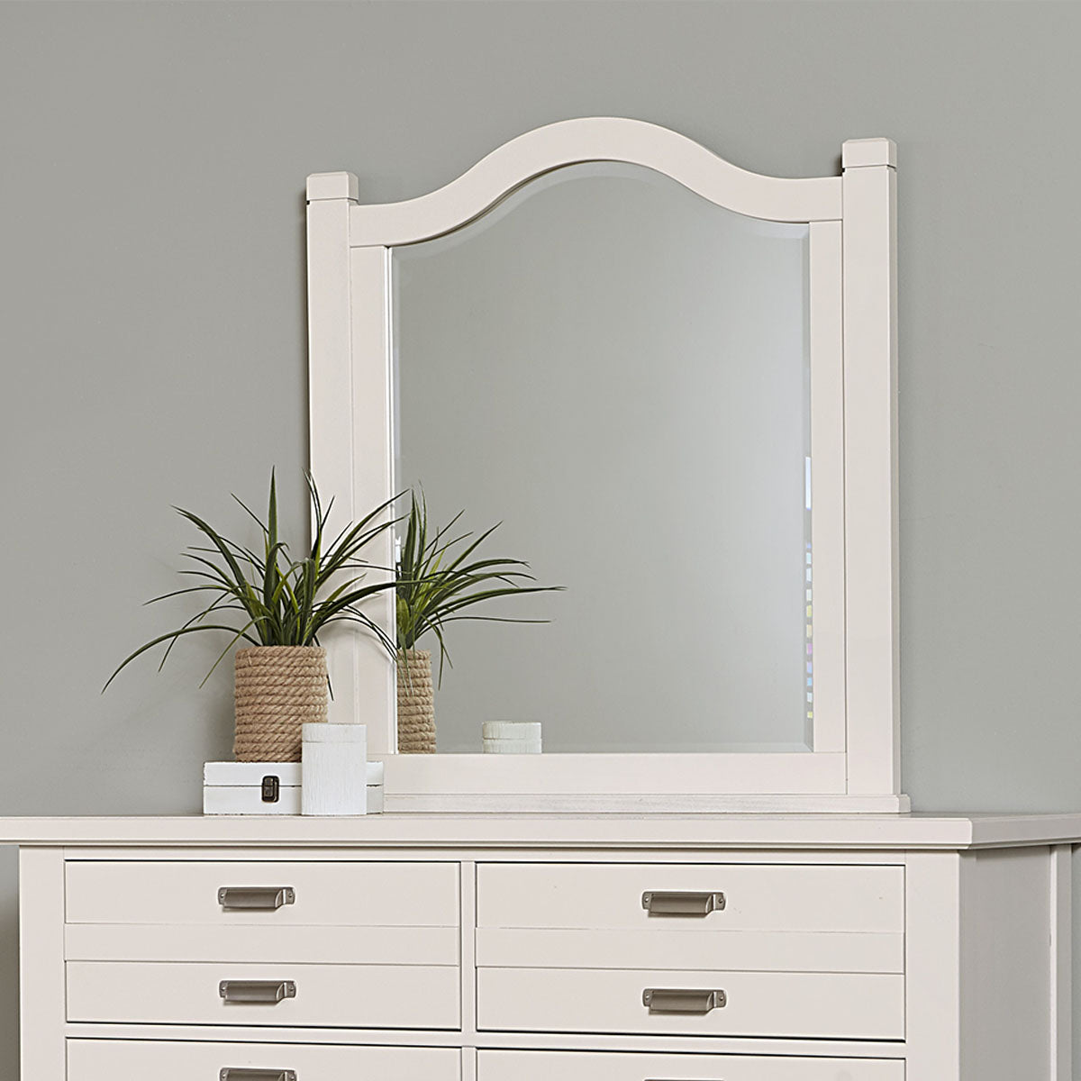 Bungalow White Arch Mirror