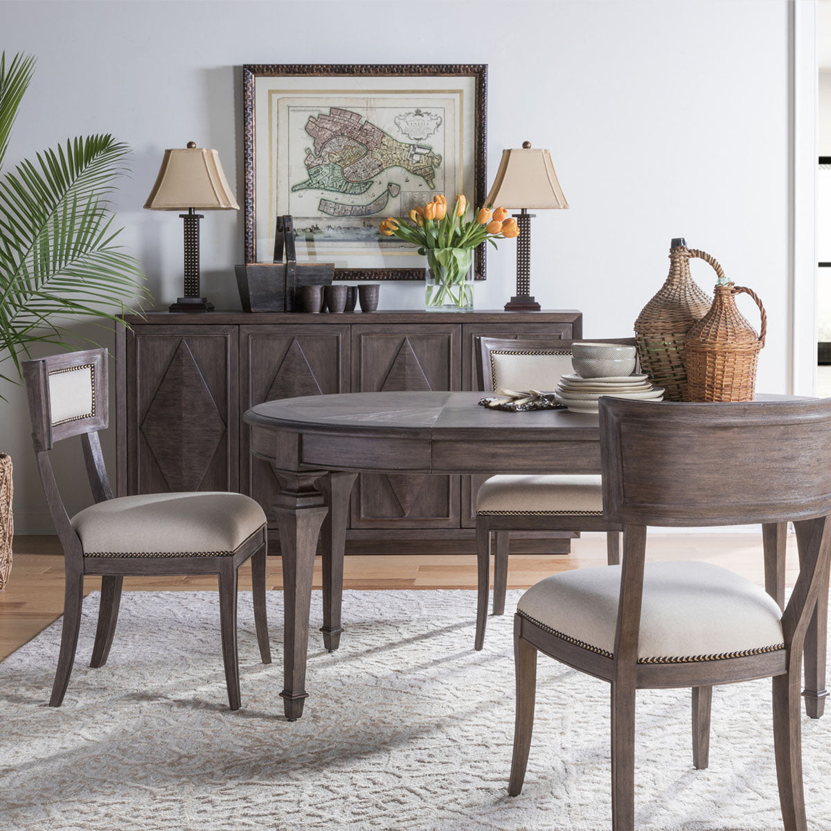 APERITIF GRIGIO 5PC RND DINING