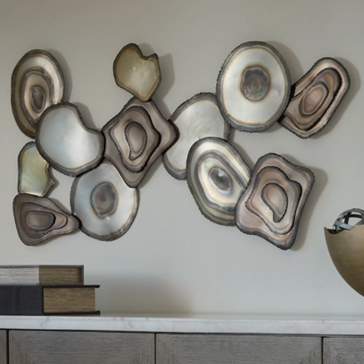 WORTHMAN MTL CIRCULAR WALL ART