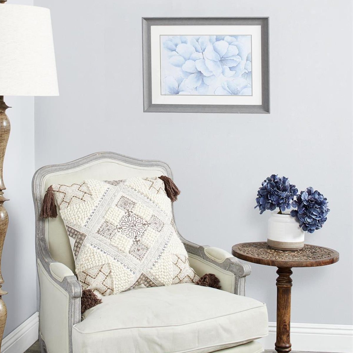 BLUE FLOWERS PRINT