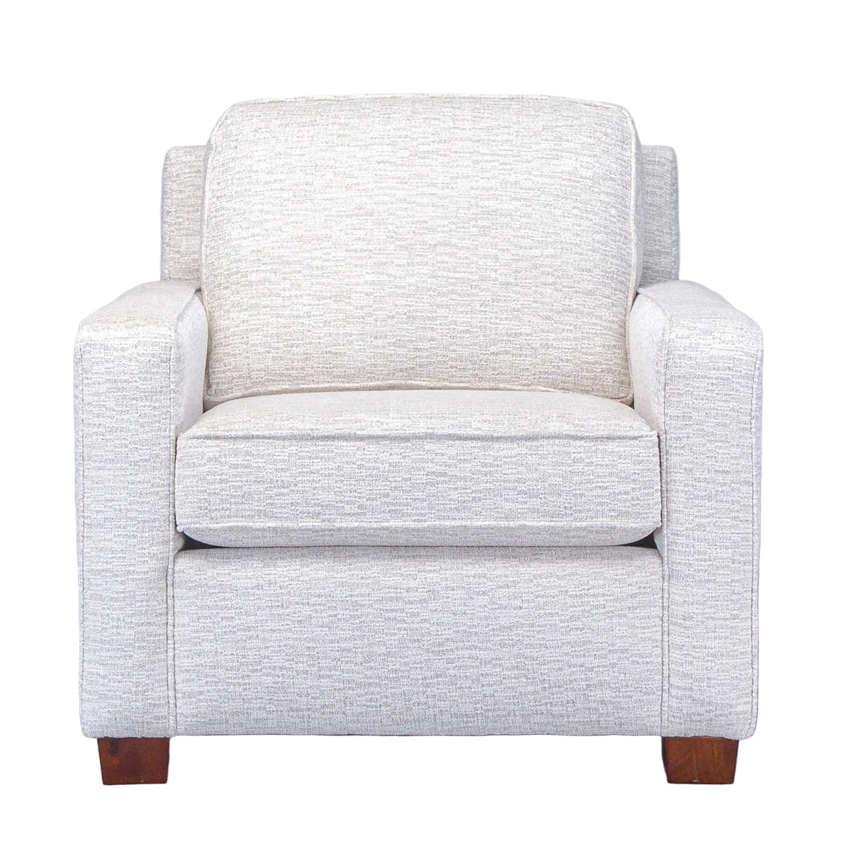 NOLA WHITE ACCENT CHAIR W/FRKIT