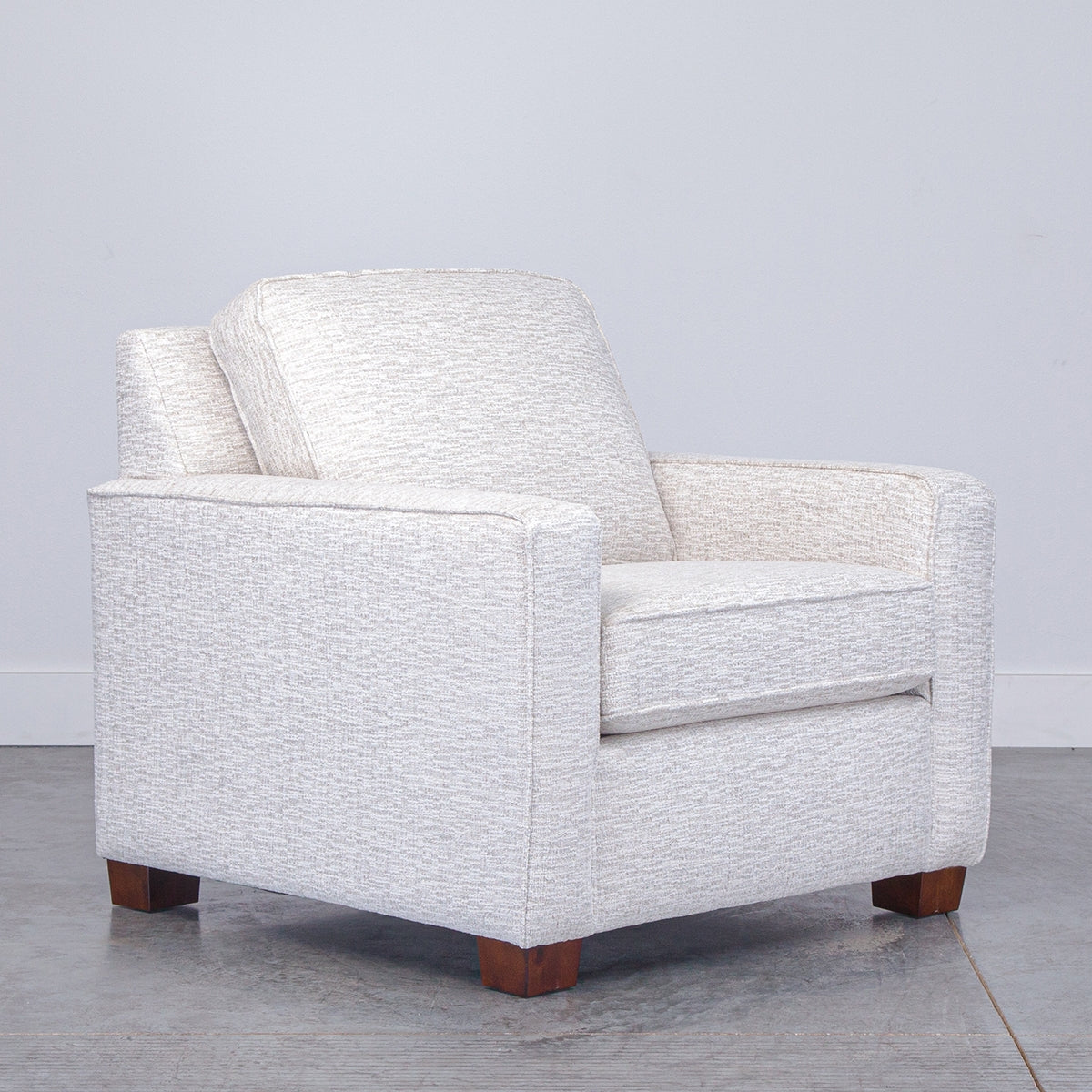 NOLA WHITE ACCENT CHAIR W/FRKIT