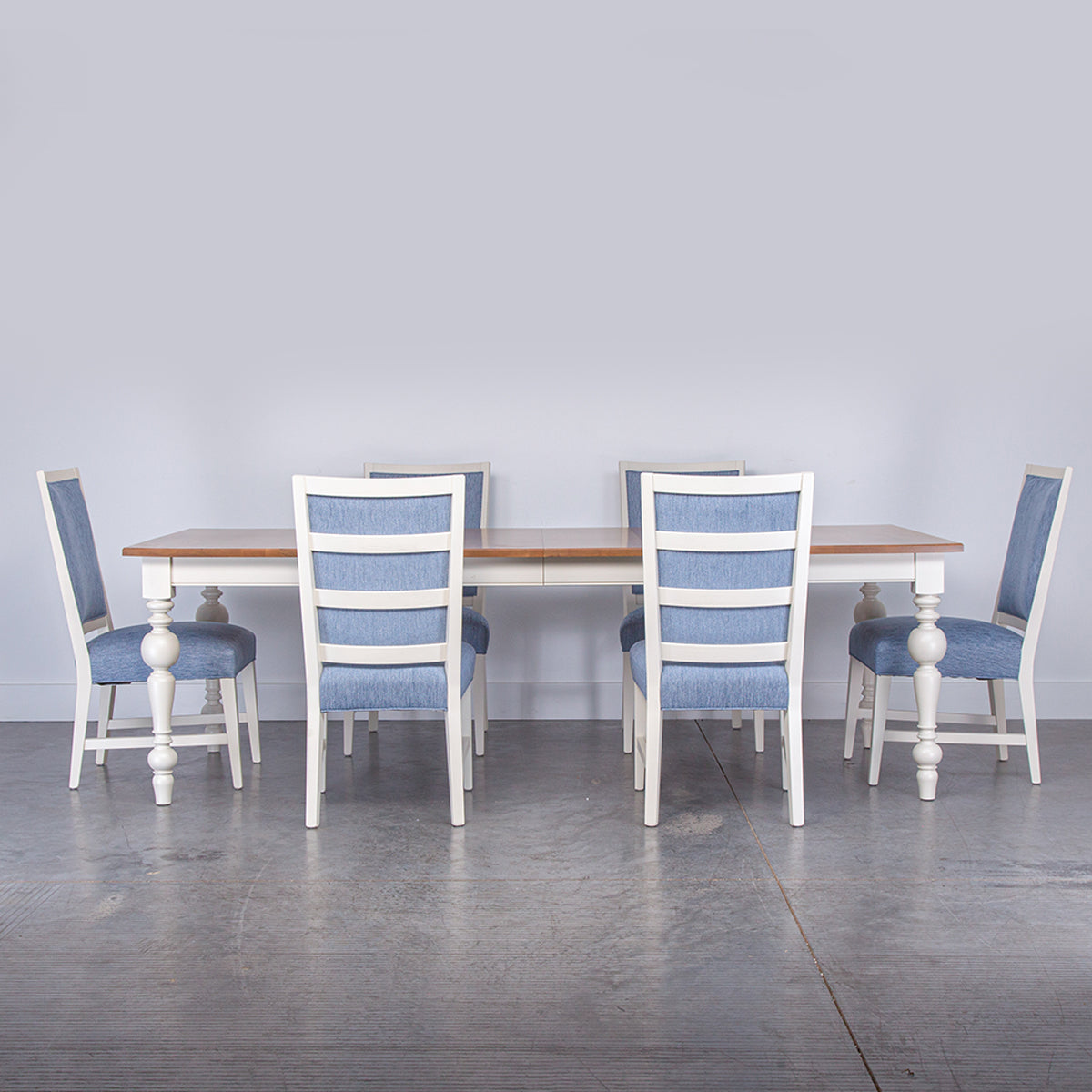 MAPLE RECT TBL W/LEAF 7PC SET