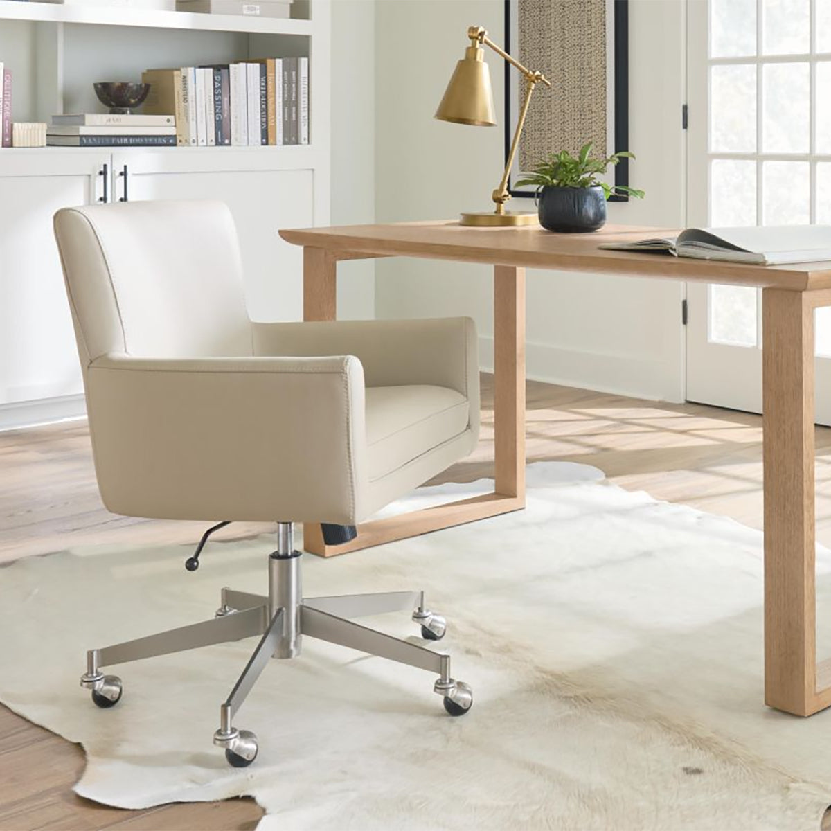LYLES TAUPE OFFICE CHAIR