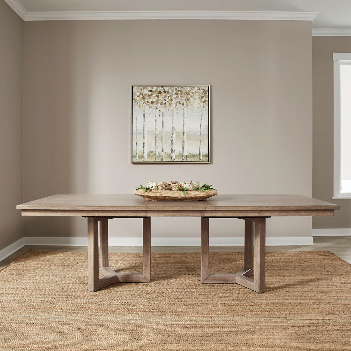 PROXIMITY DBL PED 7PC DINING