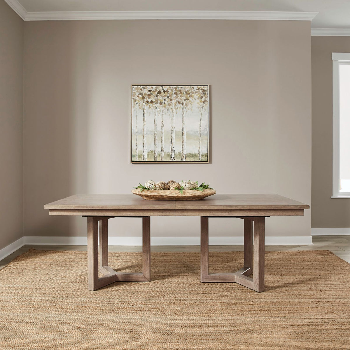 PROXIMITY DBL PED 7PC DINING