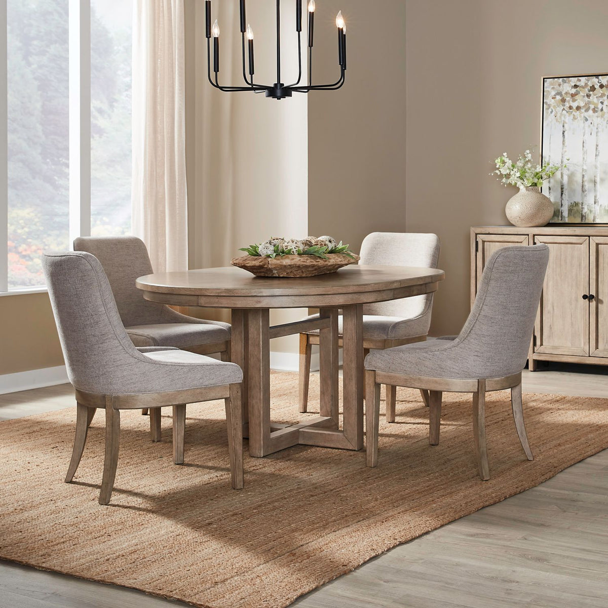 PROXIMITY 5PC RND W/UPH CHAIRS