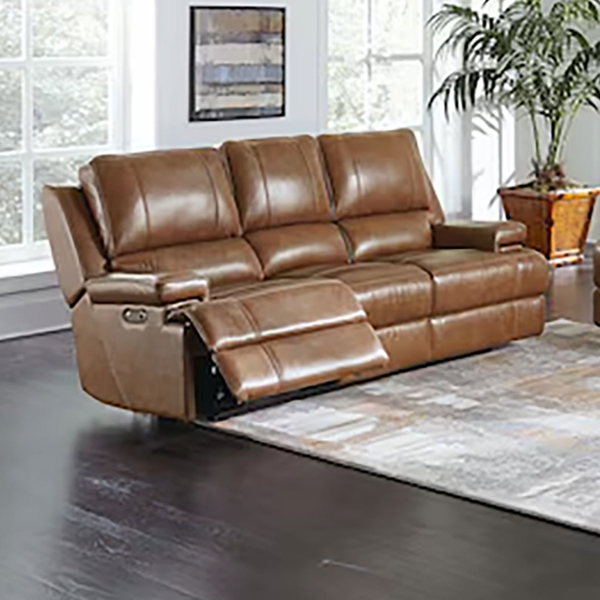 PARKER UMBER SOFA W/PHR/LUMBAR