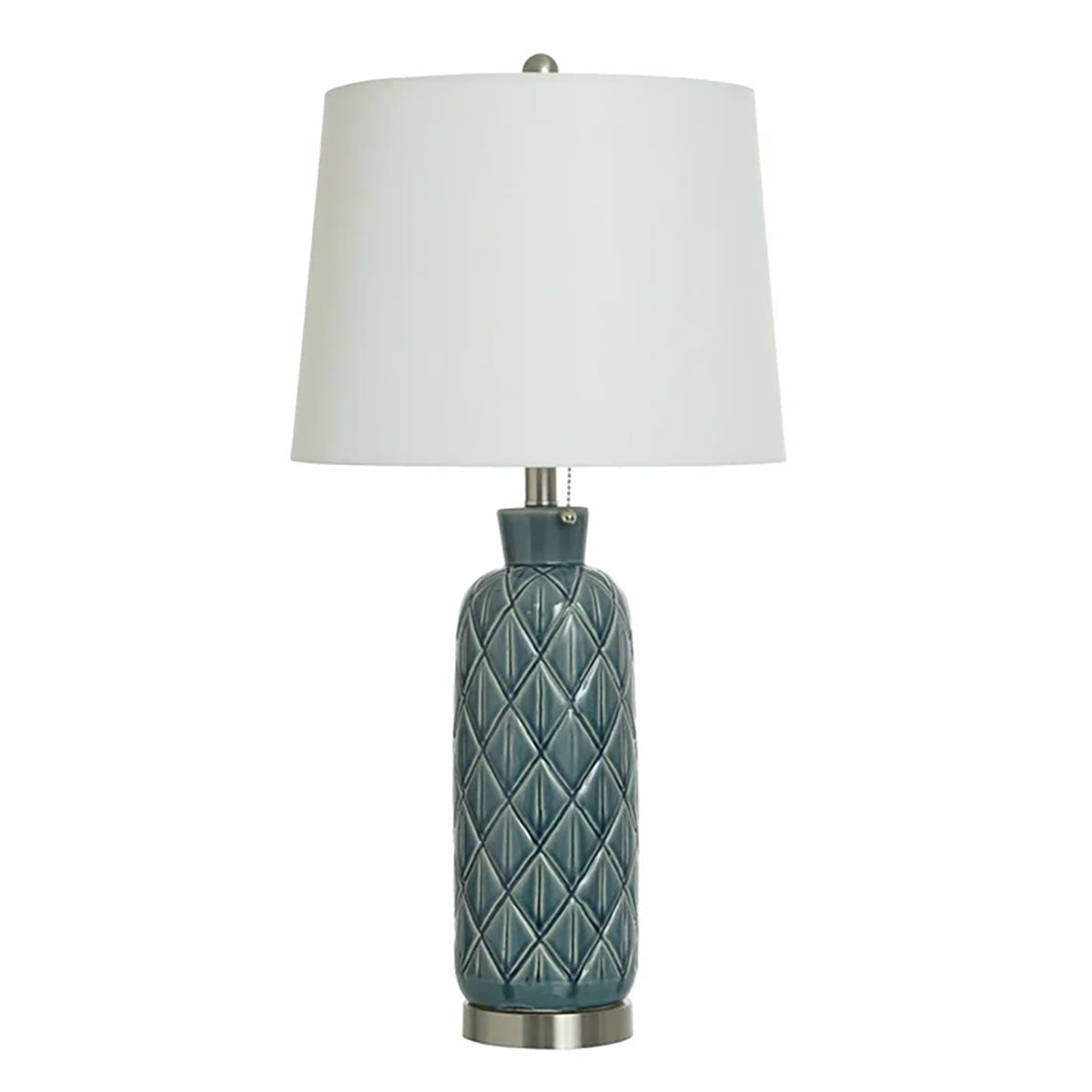 Blue & Gray Ceramic Table Lamp