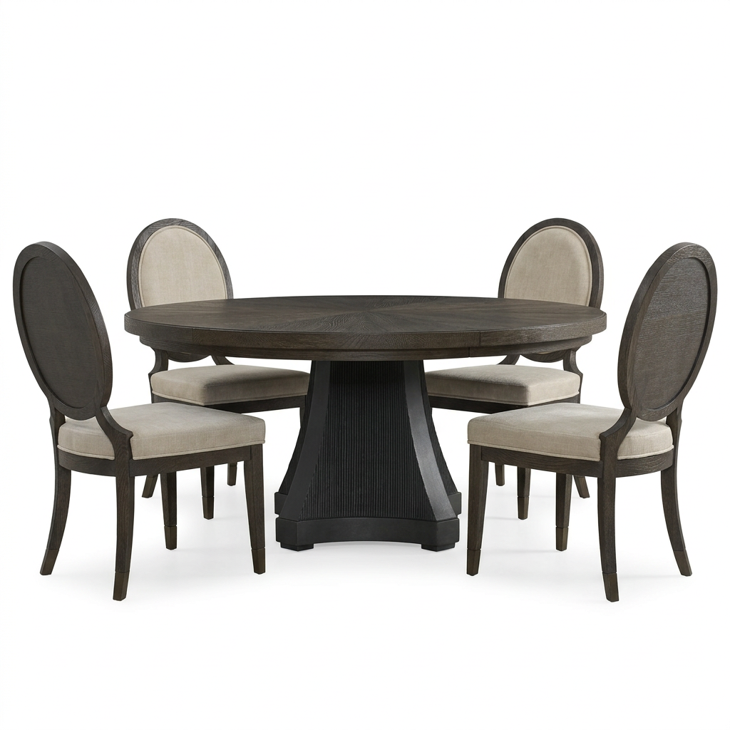 MONTCLAIR 5PC RD W/OVAL CHRS