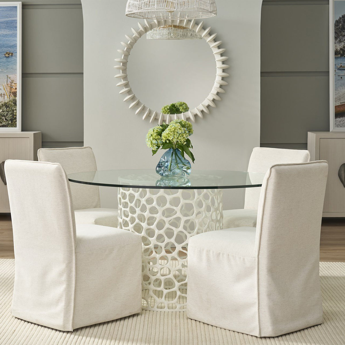 OASIS 54" WH CORAL DINE TABLE
