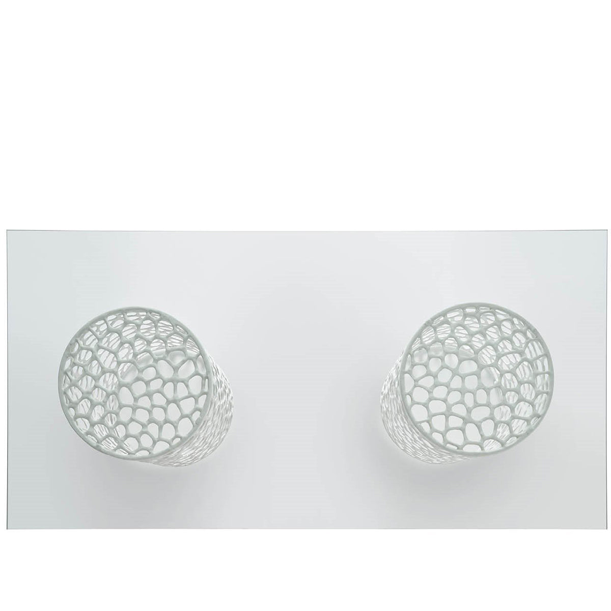 OASIS WH CORAL GLASS DINE TBLE