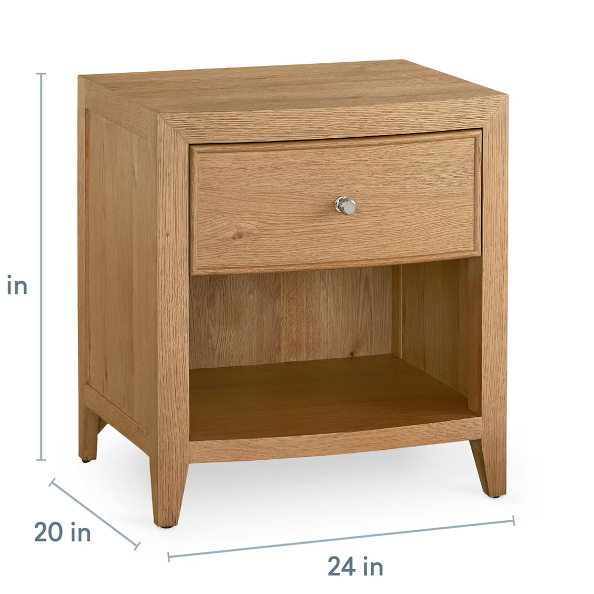 NEWBURY NATURAL BEDSIDE TABLE