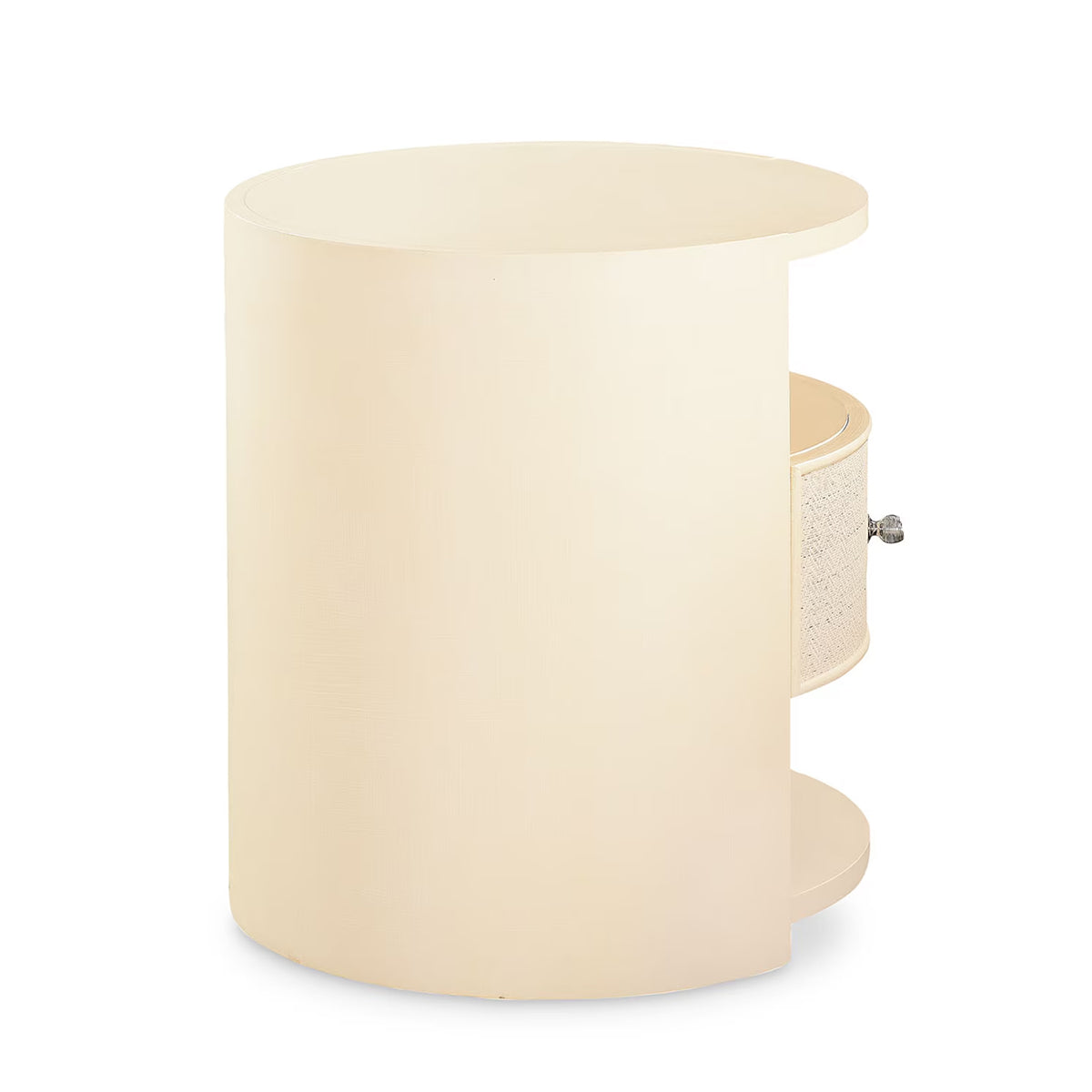 NEWBURY WHT ROUND BEDSIDE TBL