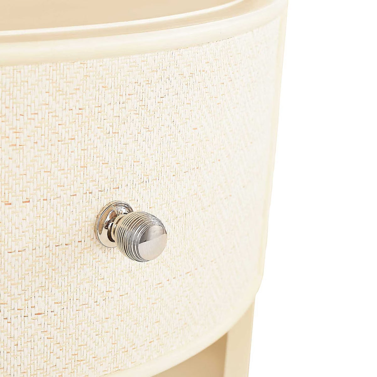 NEWBURY WHT ROUND BEDSIDE TBL