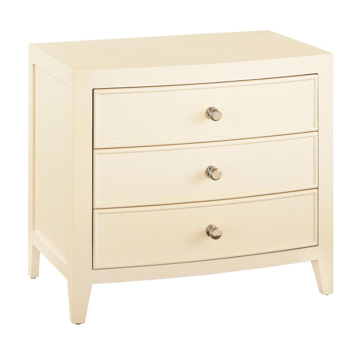 Newbury White 3drw Nightstand