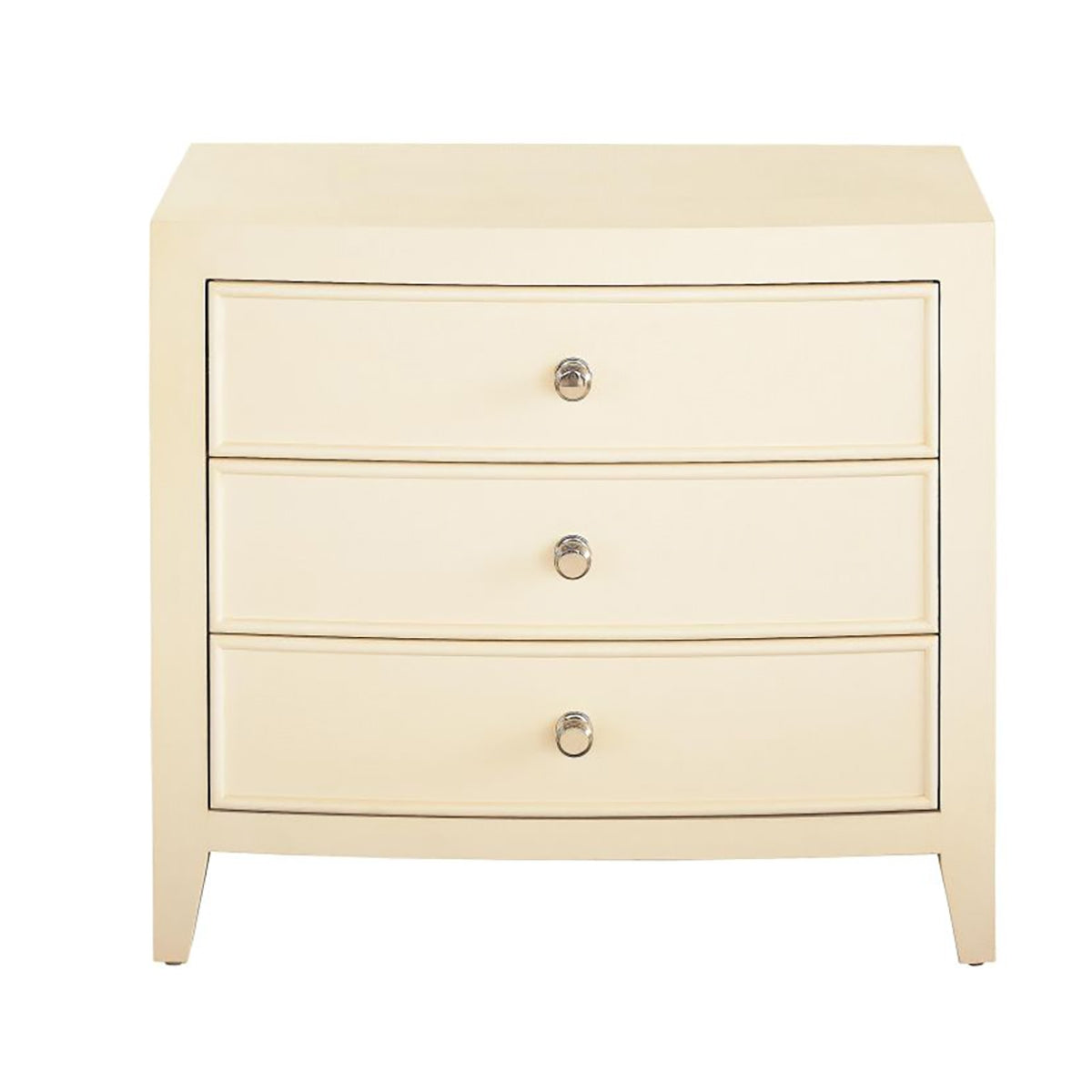 Newbury White 3drw Nightstand