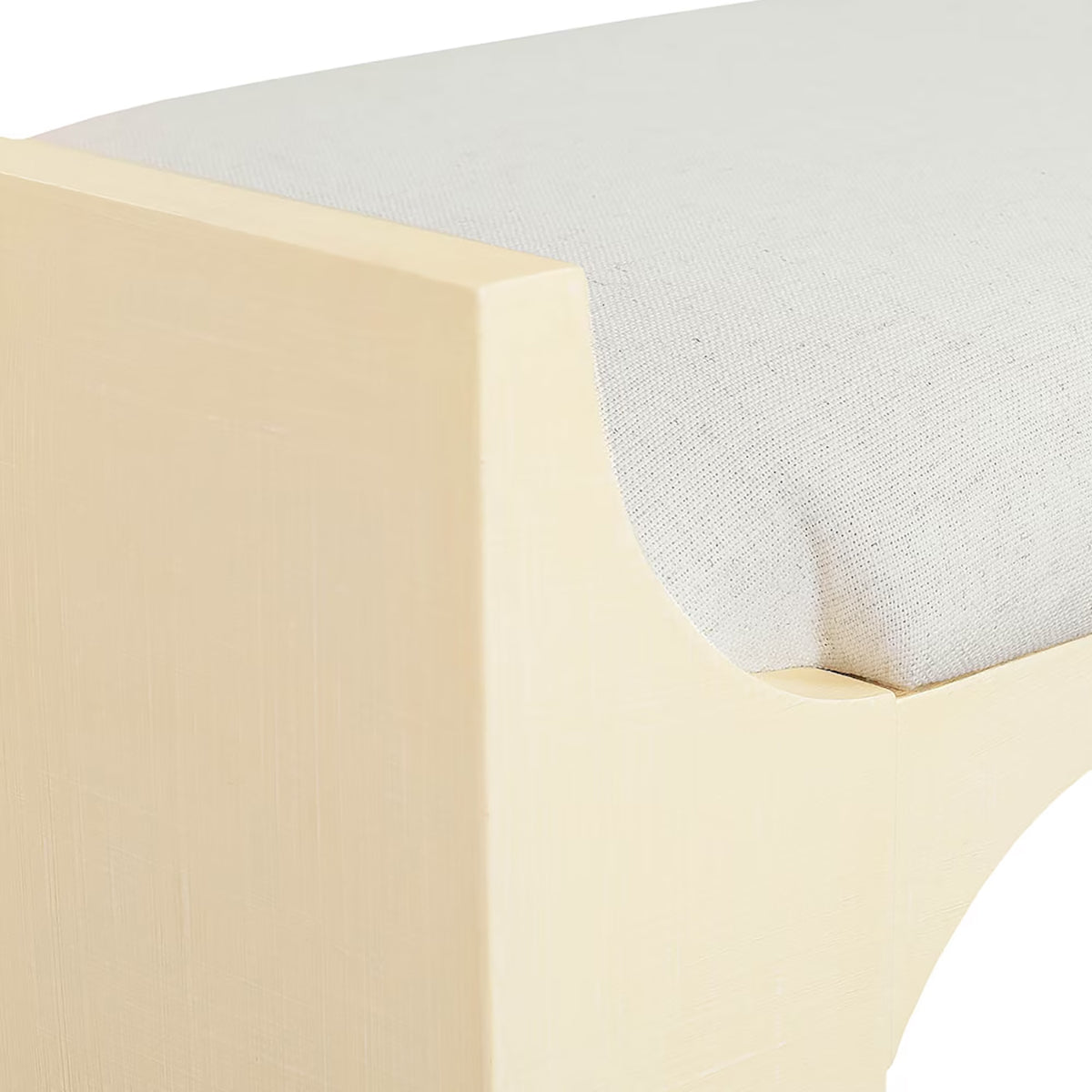 Newbury White Bed Bench With Cush