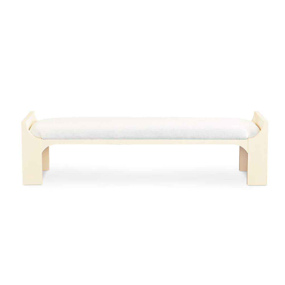 Newbury White Bed Bench With Cush