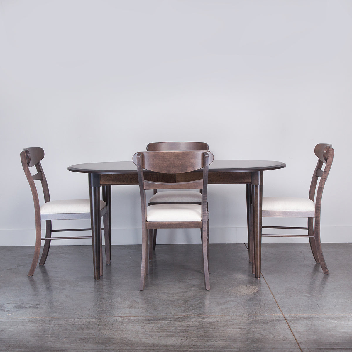 MAPLE OVAL 5PC DIN W/LEAF