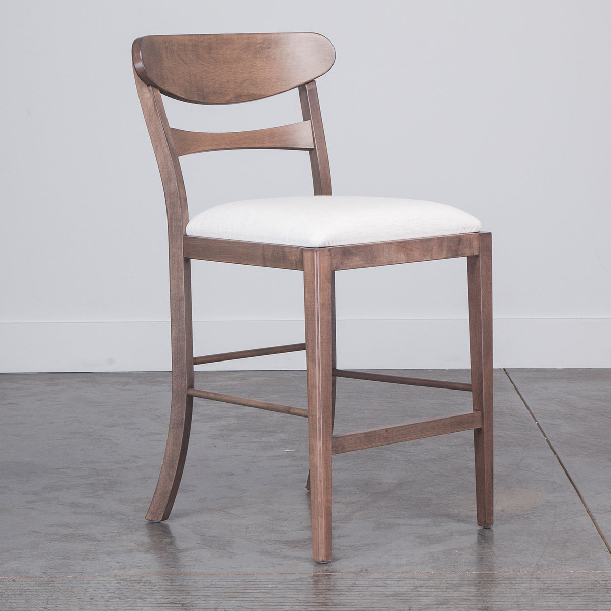 DANIEL GREYLAN UPHOLSTERED COUNTER STOOL