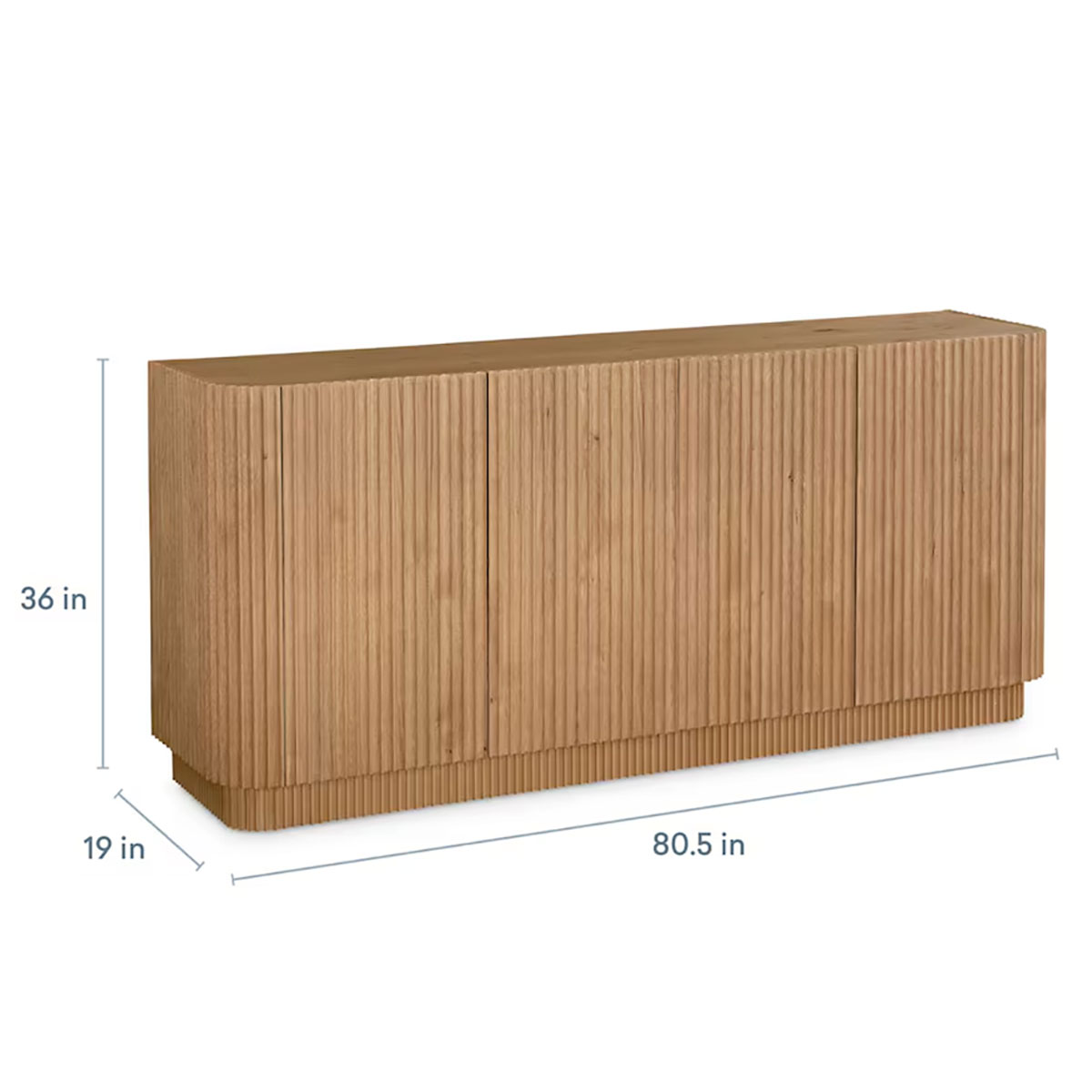 NEWBURY NAT 4DR CREDENZA