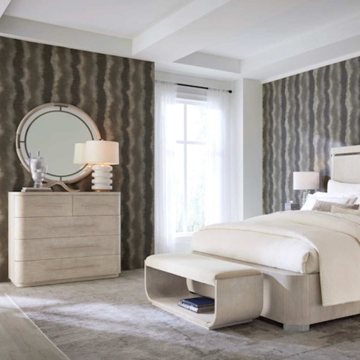 Modern Mood Lgt Round Mirror
