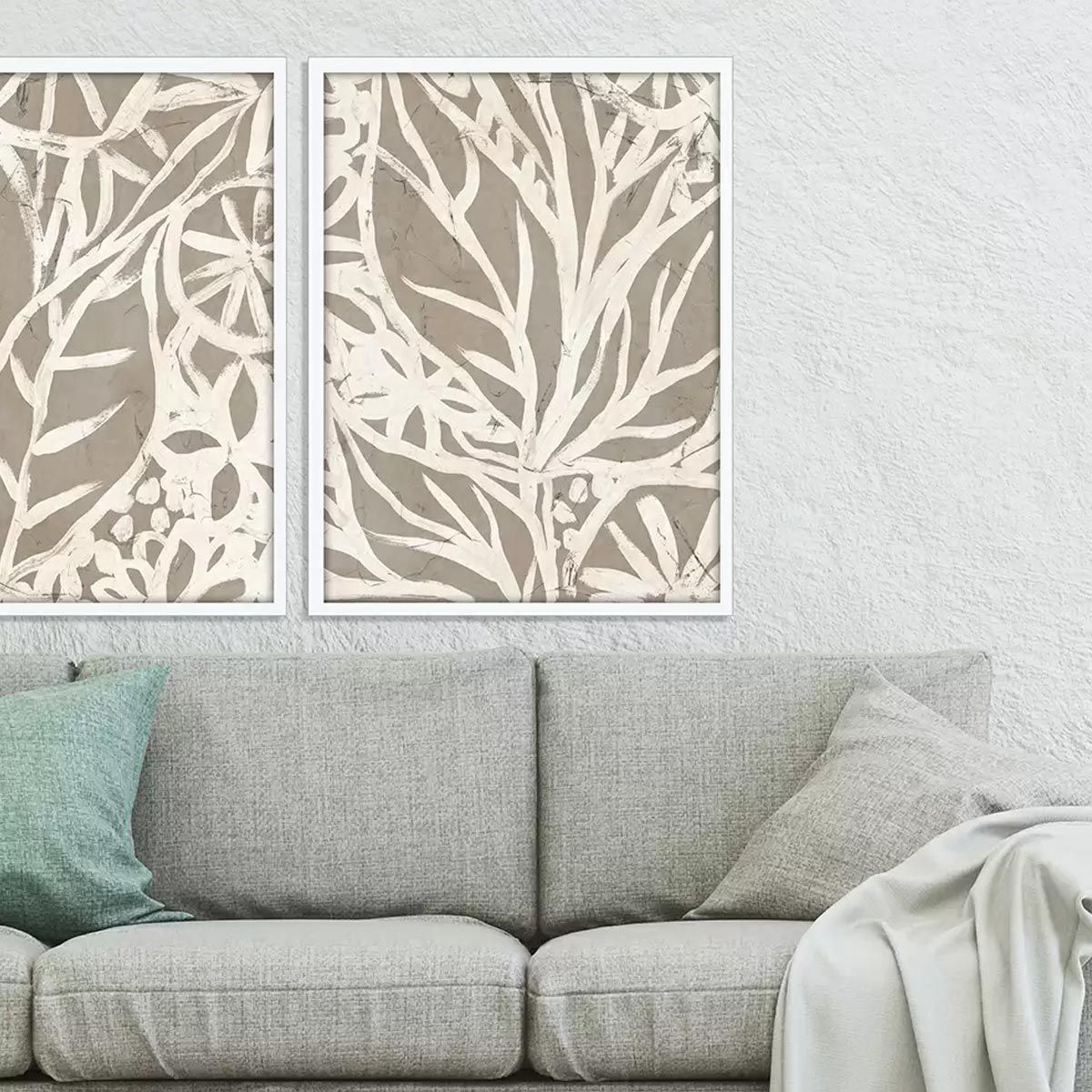 MUDCLOTH FOLIAGE II ART