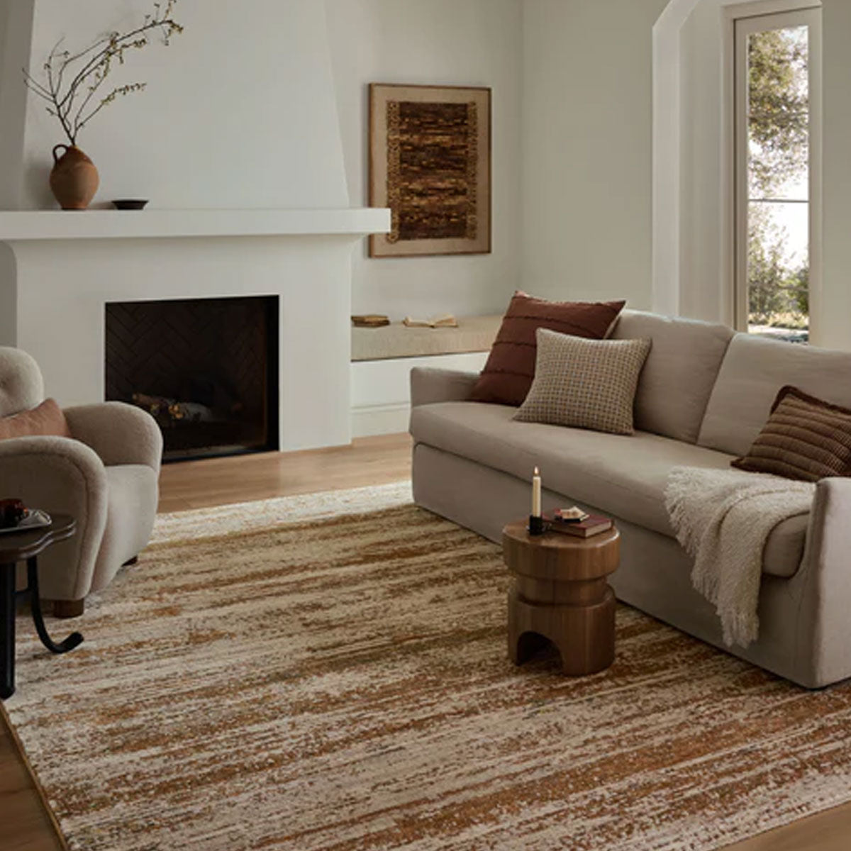 NELLIE 04 COPPER/PEBBLE 5'1X7'6 RUG