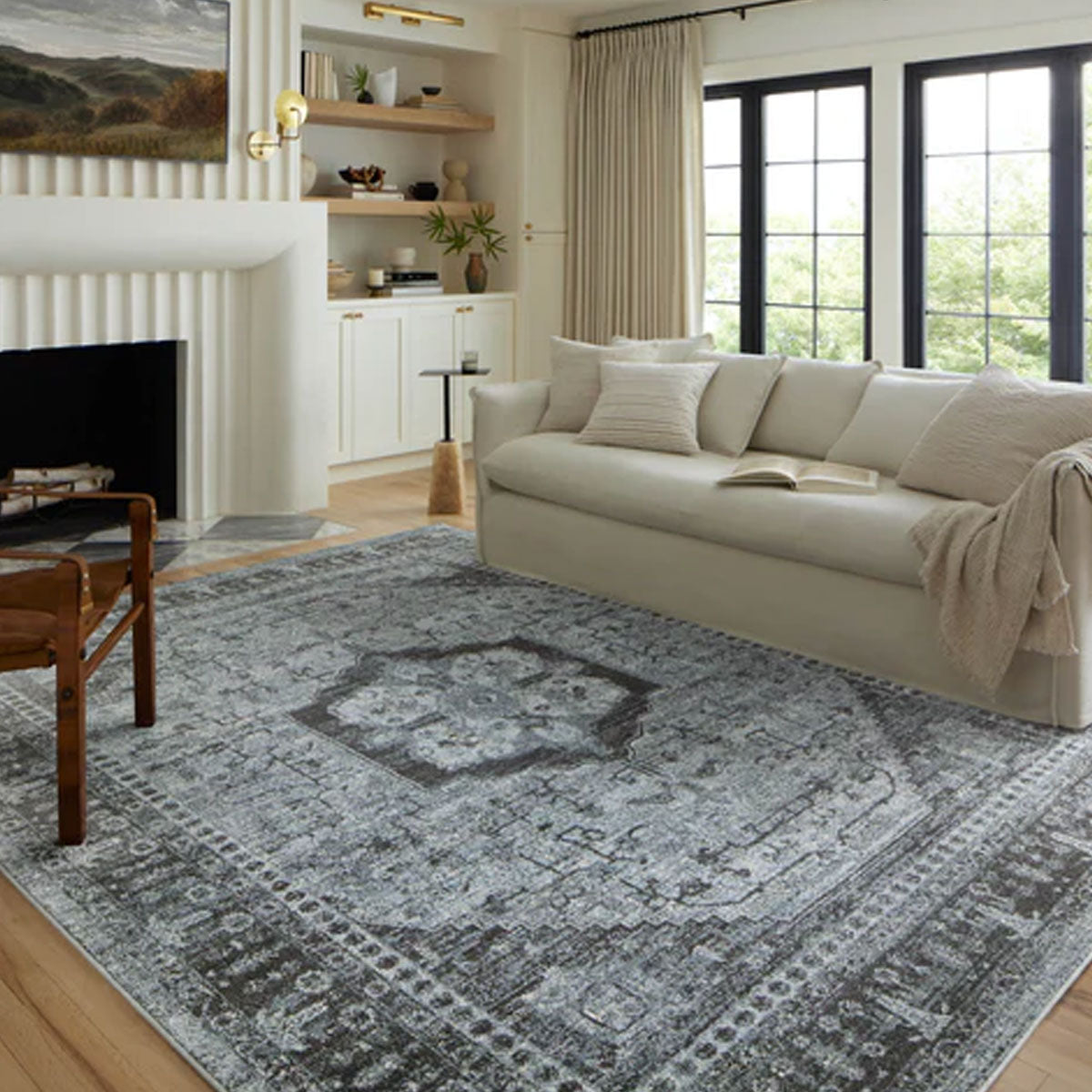 ODETTE 8 SKY/CHARCOAL 5'3X7'9 RUG