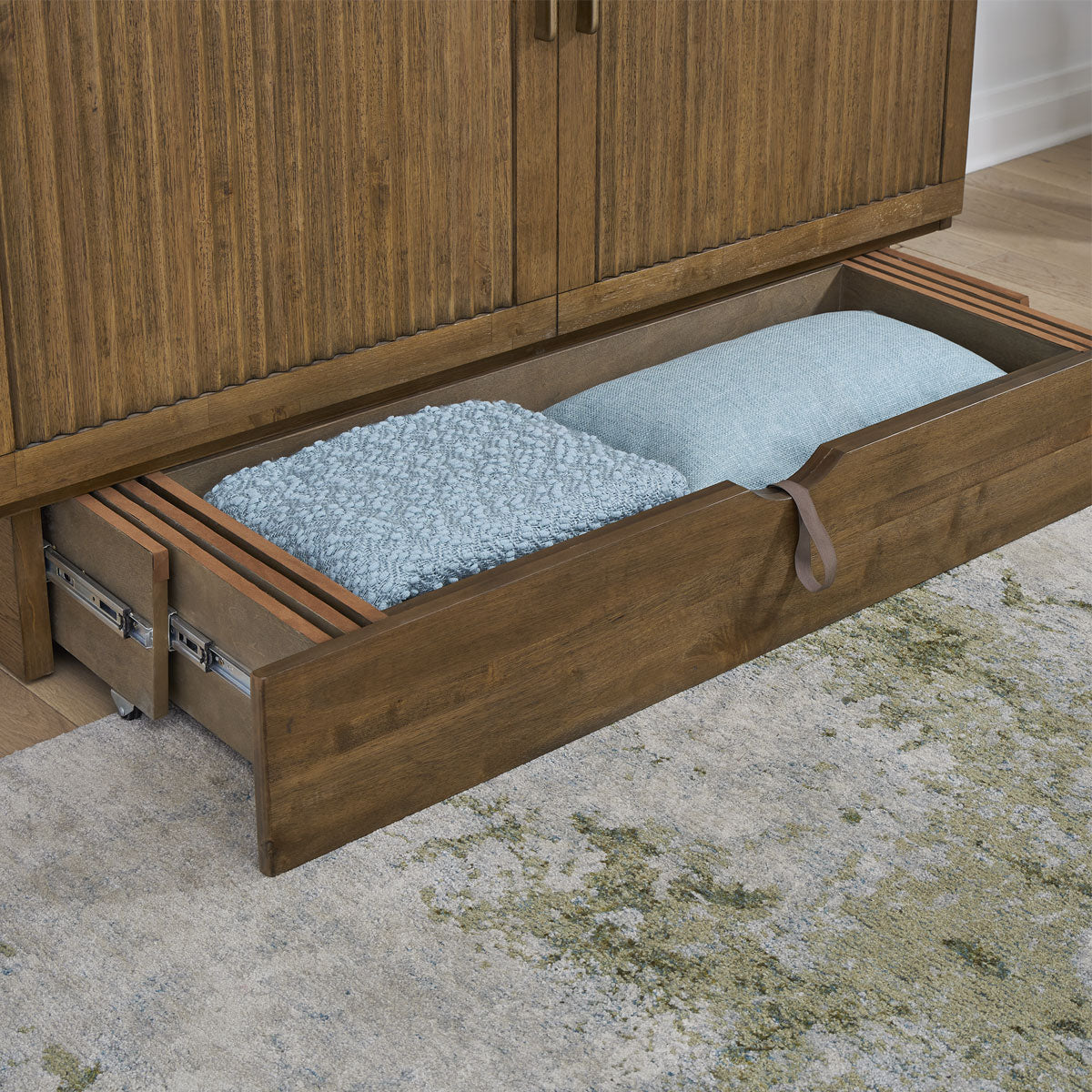 Verona Queen Brown Cabinet Bed