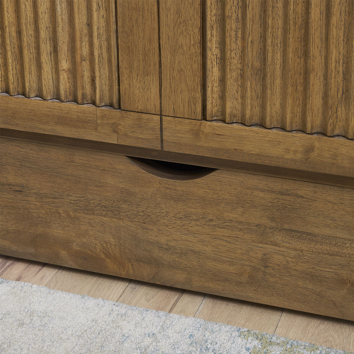 Verona Queen Brown Cabinet Bed