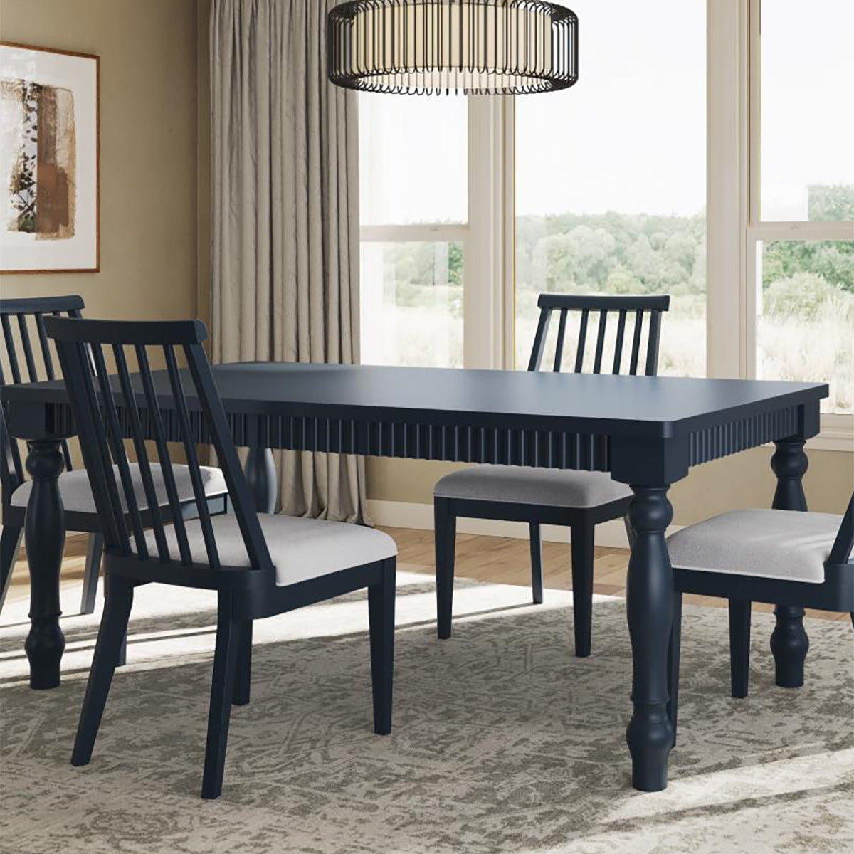 WESTPORT NAVY 72" RECTANGLE  TABLE