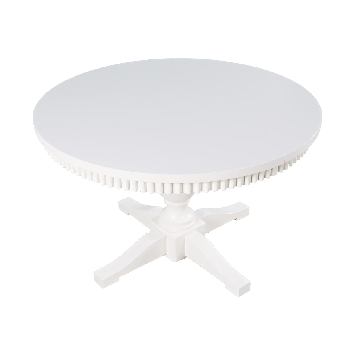 WESTPORT WHITE 48" ROUND DINING TABLE