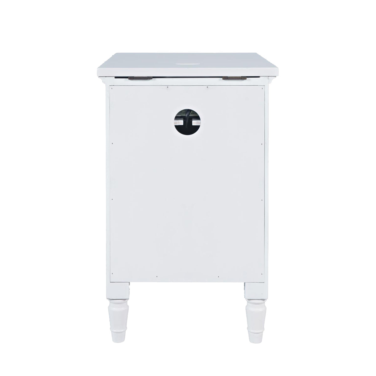 WESTPORT POWER CHAIRSIDE WHITE TABLE