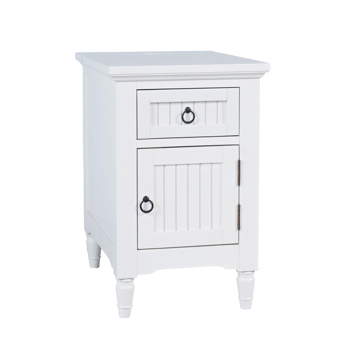 WESTPORT POWER CHAIRSIDE WHITE TABLE