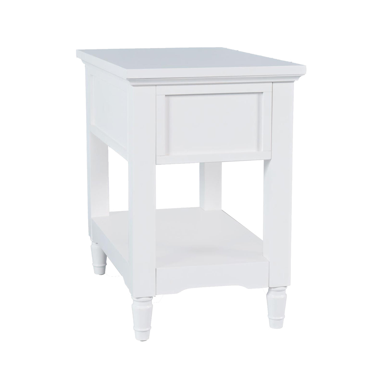 WESTPORT WHITE CHAIRSIDE TABLE