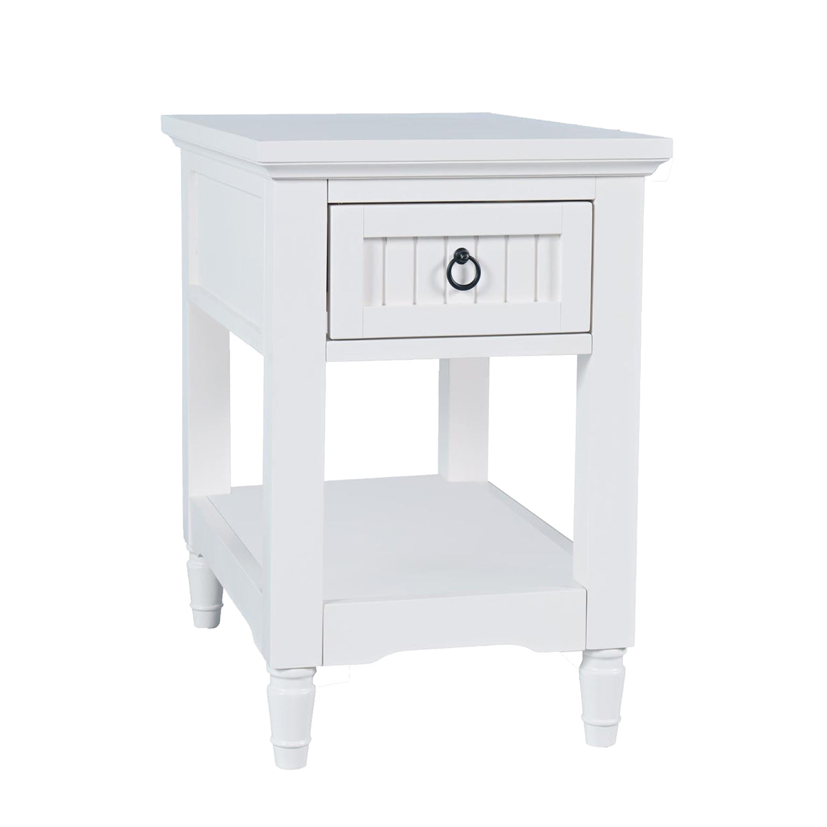 WESTPORT WHITE CHAIRSIDE TABLE