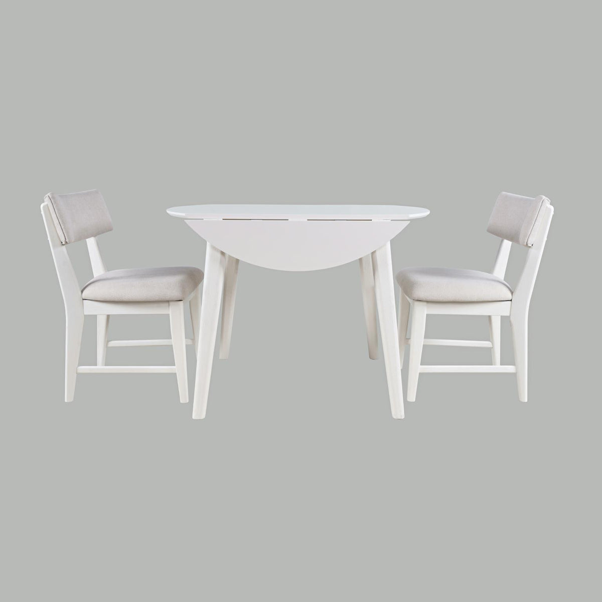 PERCY WHITE DROPLEAF W/2 CHAIR