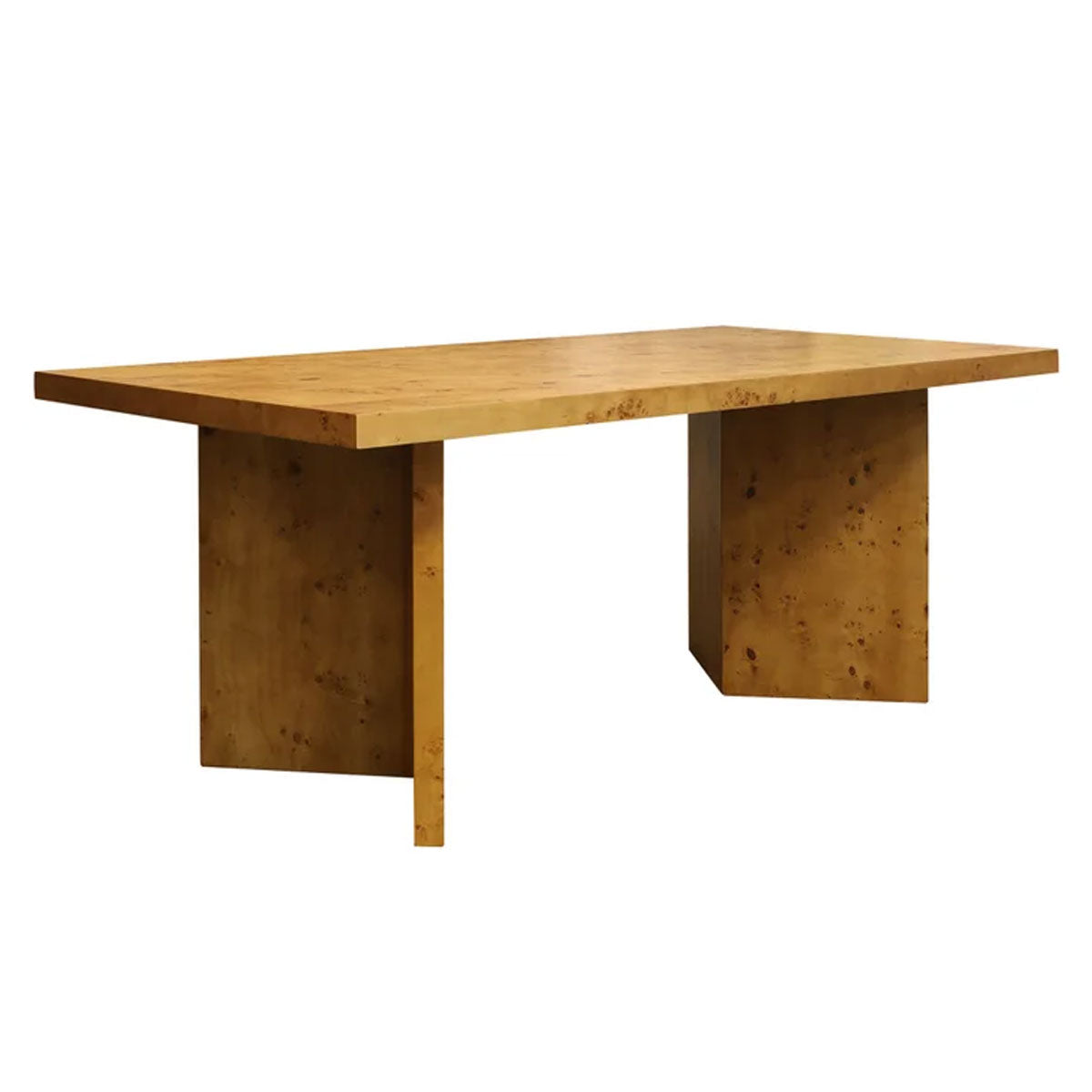 BURL WOOD DINING TABLE