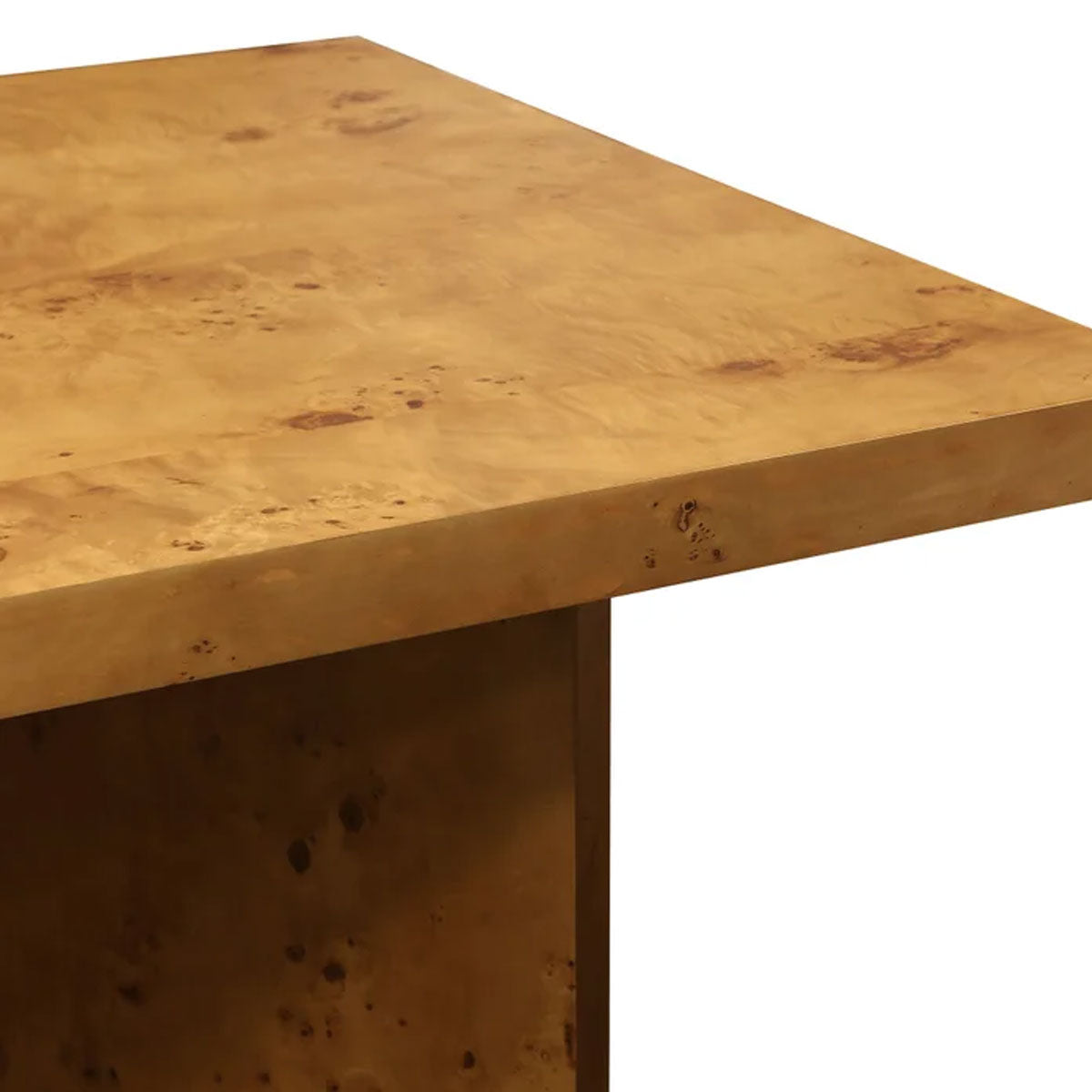 BURL WOOD DINING TABLE