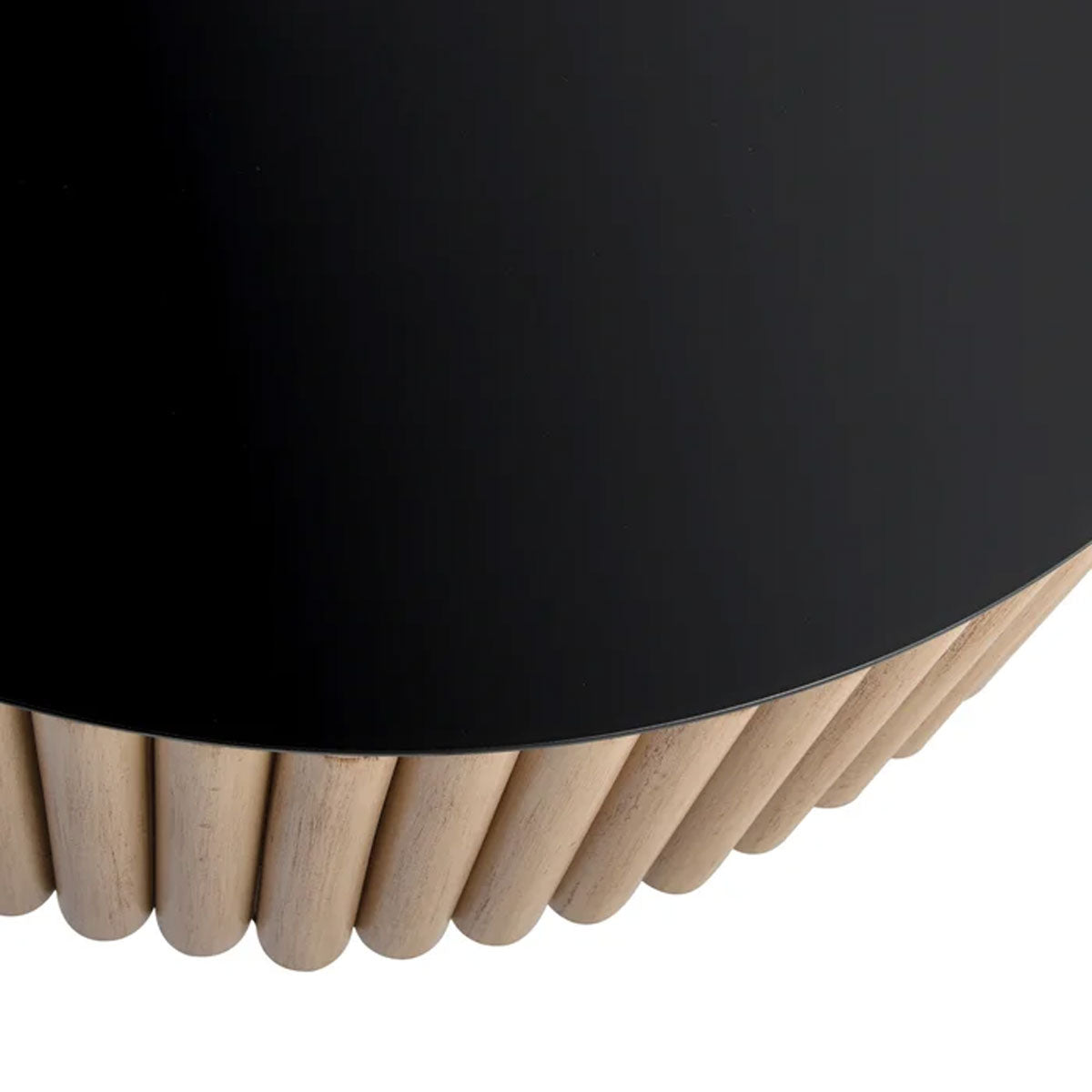 FLUTED BARREL RND COFFEE TABLE