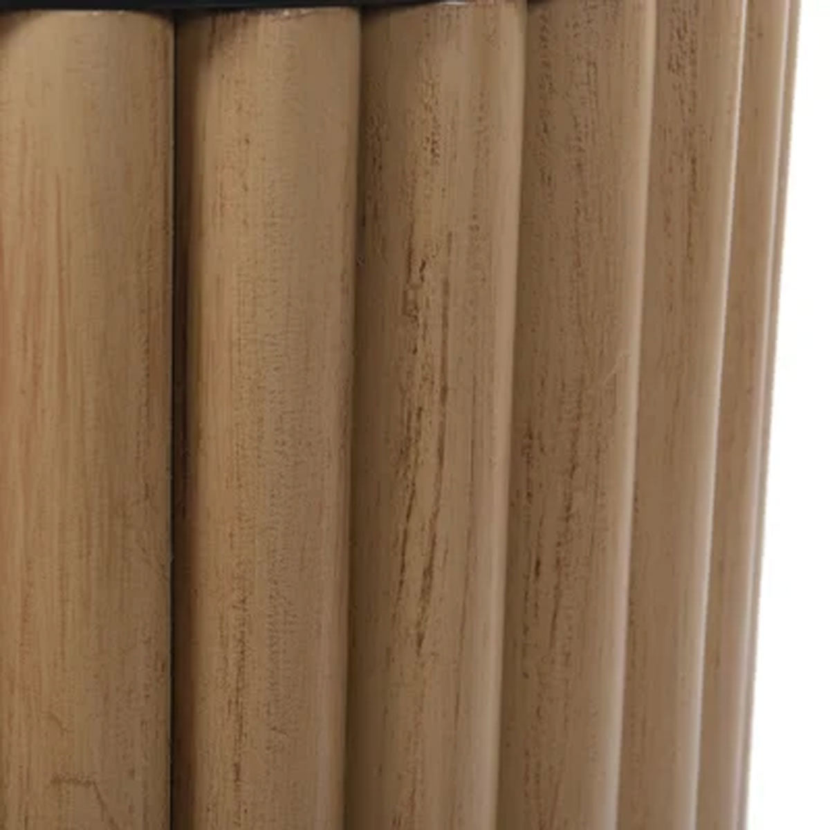 FLUTTED BARREL END TABLE