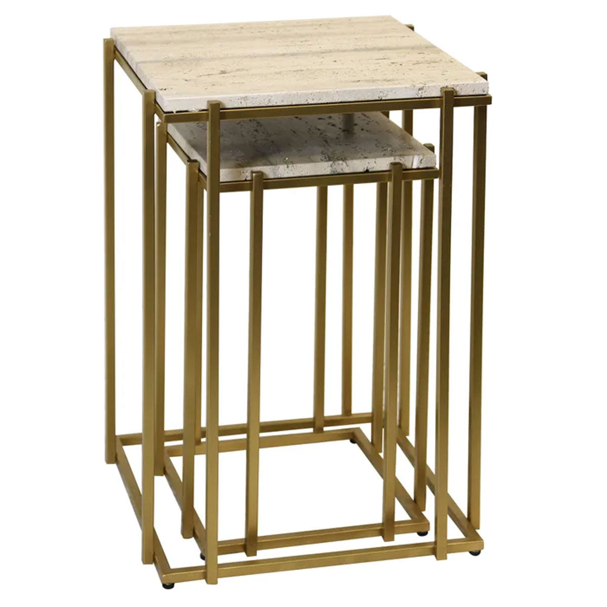 MARBLE & GOLD NESTING TABLES