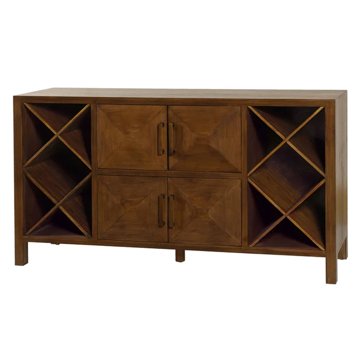 4DR BUFFET W/ WINE BOTTLE STOR