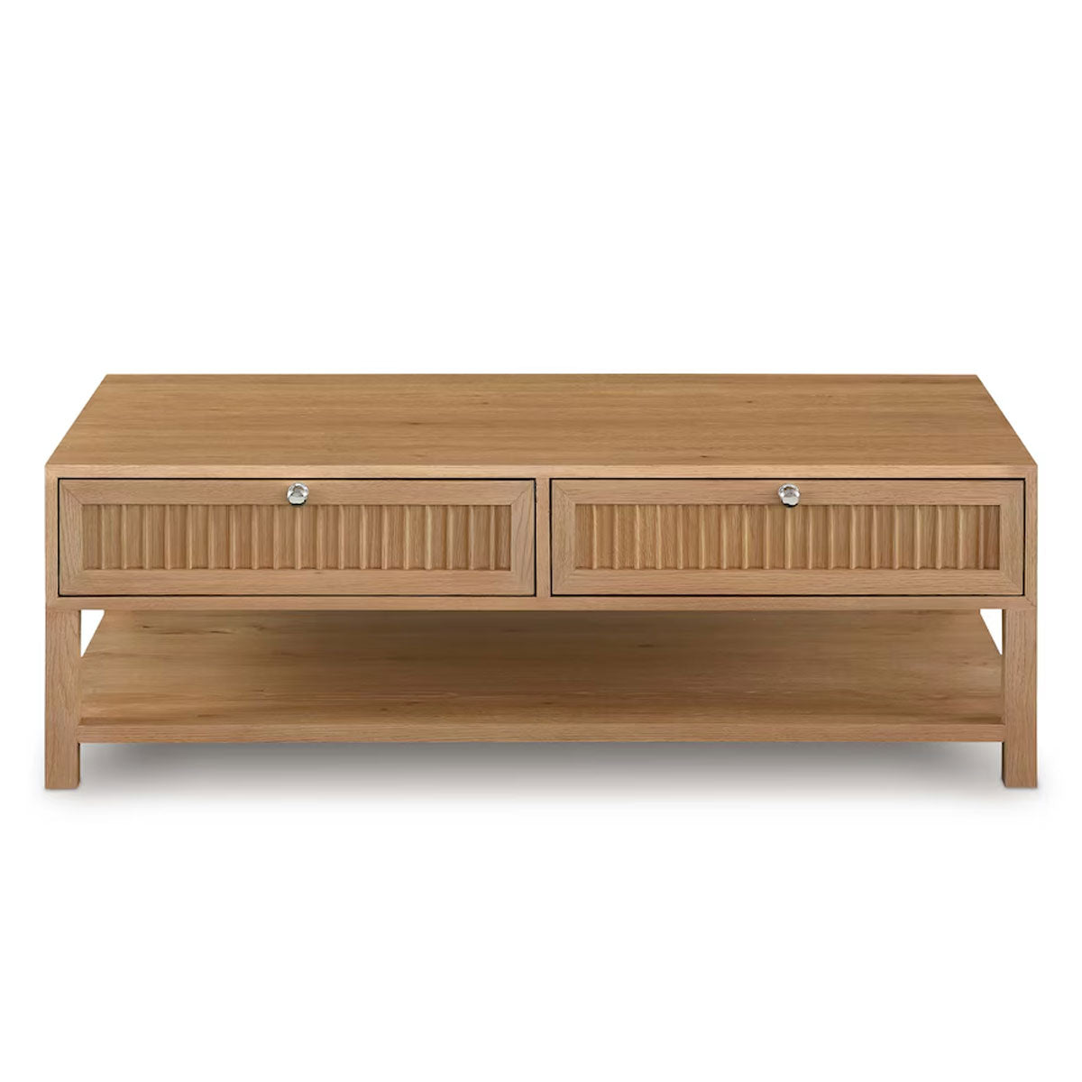 NEWBURY RIBBED DRAWER COCKTAIL TABLE