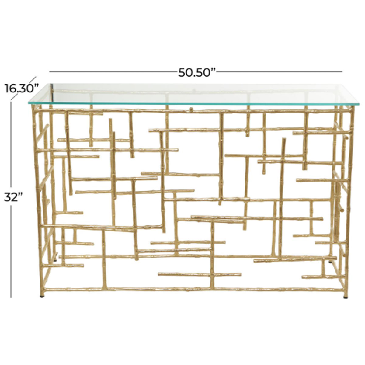 METAL GLASS CONSOLE