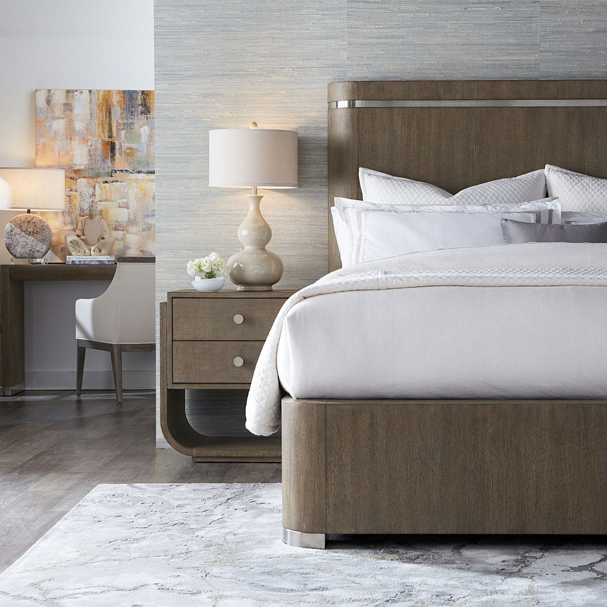 Modern Mood Dark 2 Drawer Nightstand