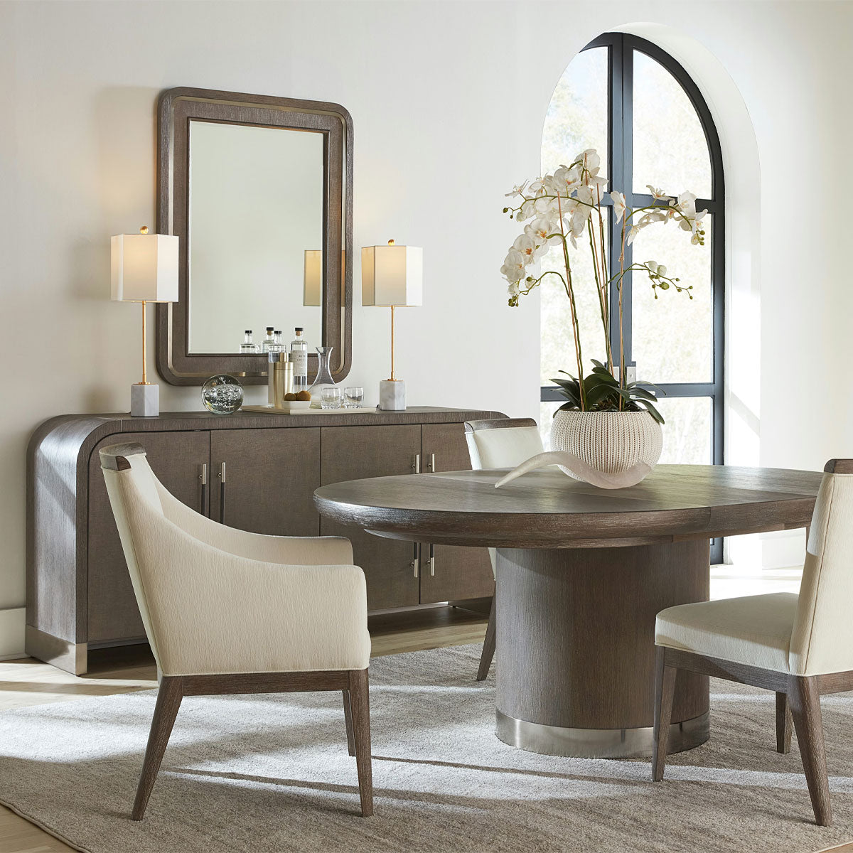 Modern Mood Drk Raffia Mirror