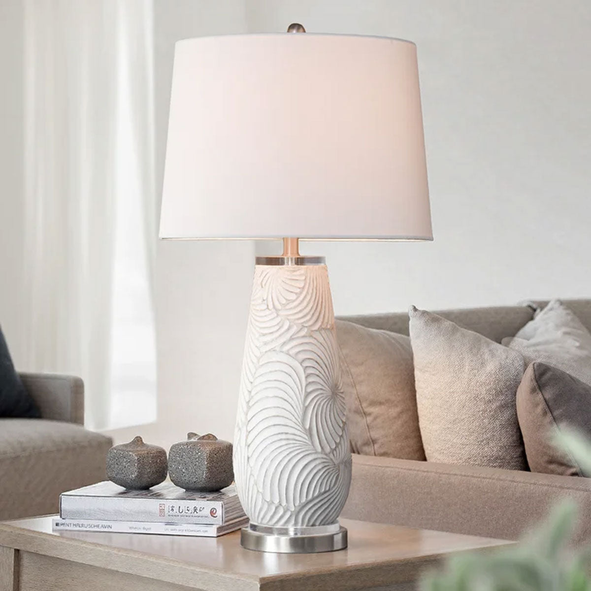 Glina Silver/acrylic T Lamp